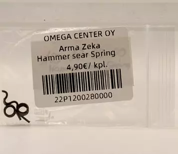 Arma Zeka Hammer sear spring - Aseiden OEM osat - 22P1200280000 - 2