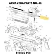 Arma Zeka Firing pin - Aseiden OEM osat - 22P1200060100 - 2
