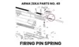Arma Zeka Firing Pin Spring - Aseiden OEM osat - 22P1200070000 - 1