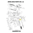 Arma Zeka Hammer Pin - Aseiden OEM osat - 22P1100240000 - 1