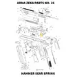 Arma Zeka Hammer sear spring - Aseiden OEM osat - 22P1200280000 - 1