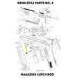 Arma Zeka Magazine catch rod - Aseiden OEM osat - 21P1100040000 - 1