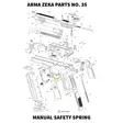Arma Zeka Manual Safety Spring - Aseiden OEM osat - 22P1100370000 - 1