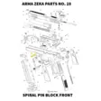 Arma Zeka Spiral pin 2,5*24 block front - Aseiden OEM osat - 22P1100310000 - 1