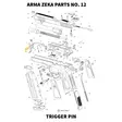 Arma Zeka Trigger Pin - Aseiden OEM osat - 22P1100140000 - 1