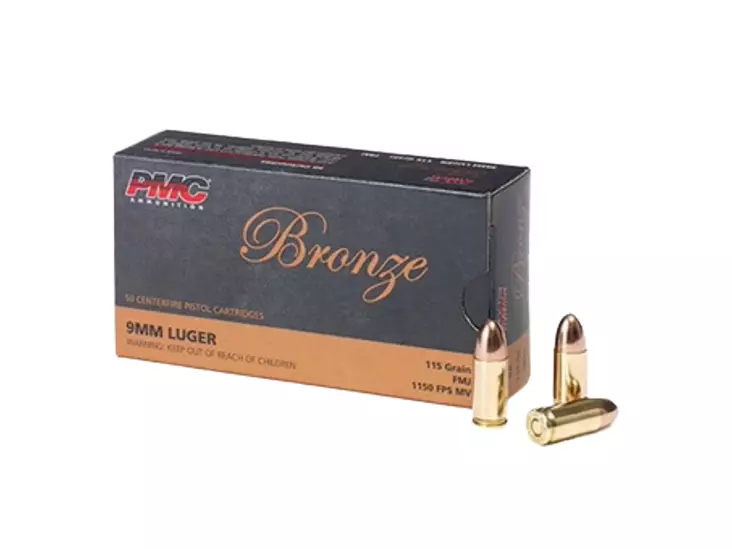 PMC Bronze 9A 115Gr FMJ 50kpl. - 9x19 patruunat - 741569070270 - 1