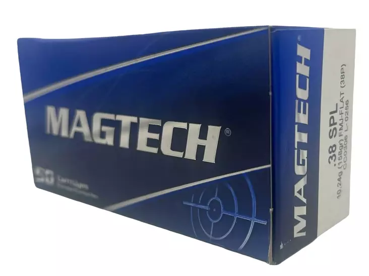 Magtech .38SPL 10,24g FMJ-Flat 50kpl - .38 Spc patruunat - 7891798043224 - 1