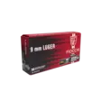 Fiocchi Luger 9x19 FMJ 124gr (8g) 50kpl - 9x19 patruunat - 762344067087 - 1