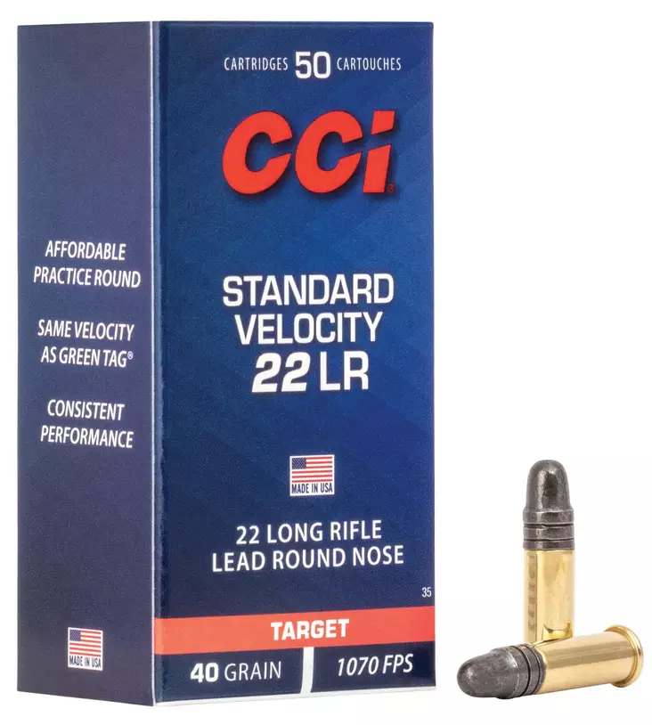 CCI Standard Velocity.22lr 50 kpl. - .22lr patruunat - 604544620009 - 1