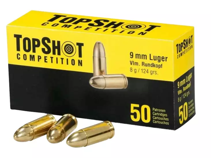 TOP Shot 9x19 Competition 50kpl. - 9x19 patruunat - 4059751395282jjj - 1